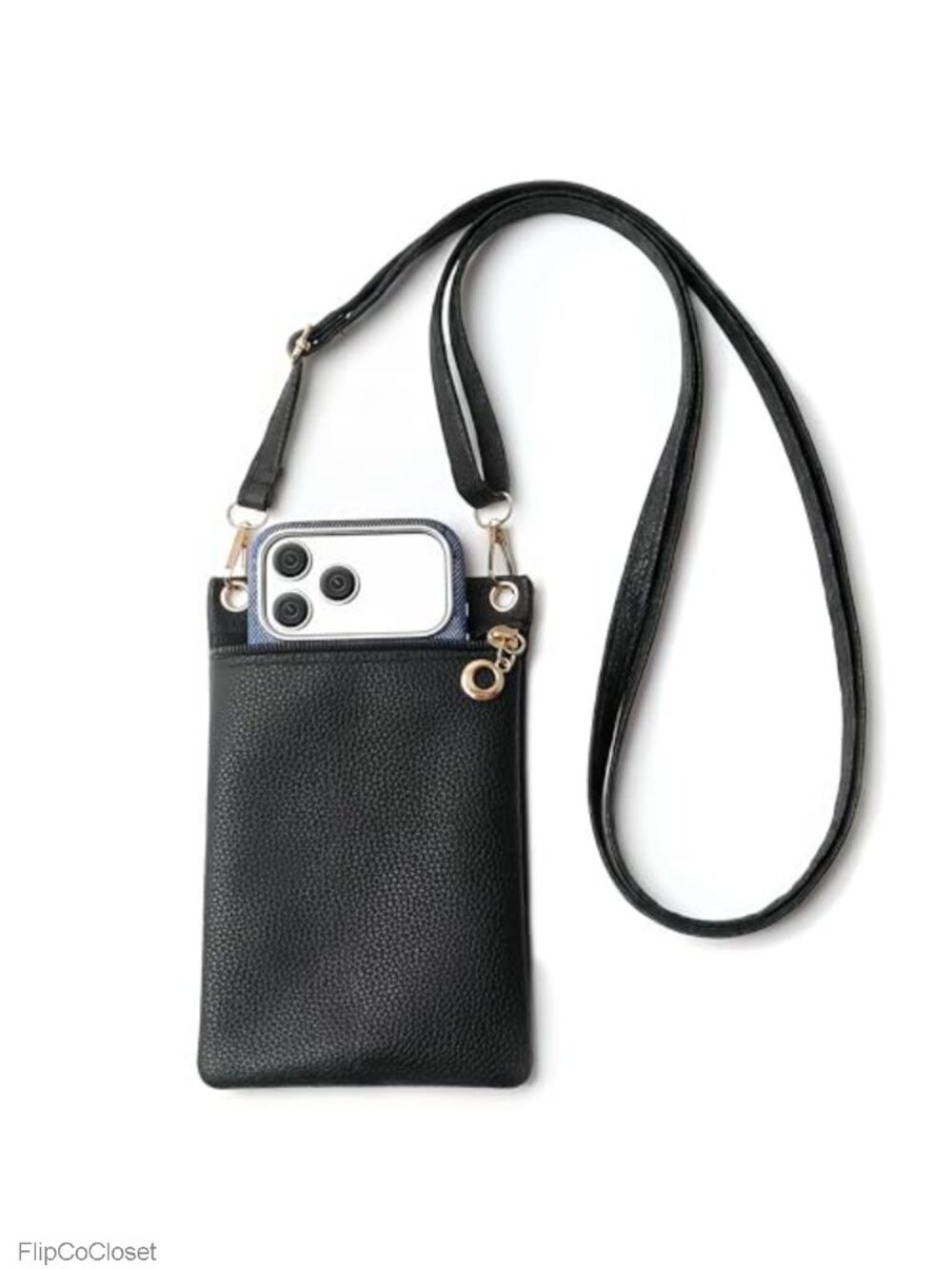 PU leather crossbody phone purse, 7.5x5 inches